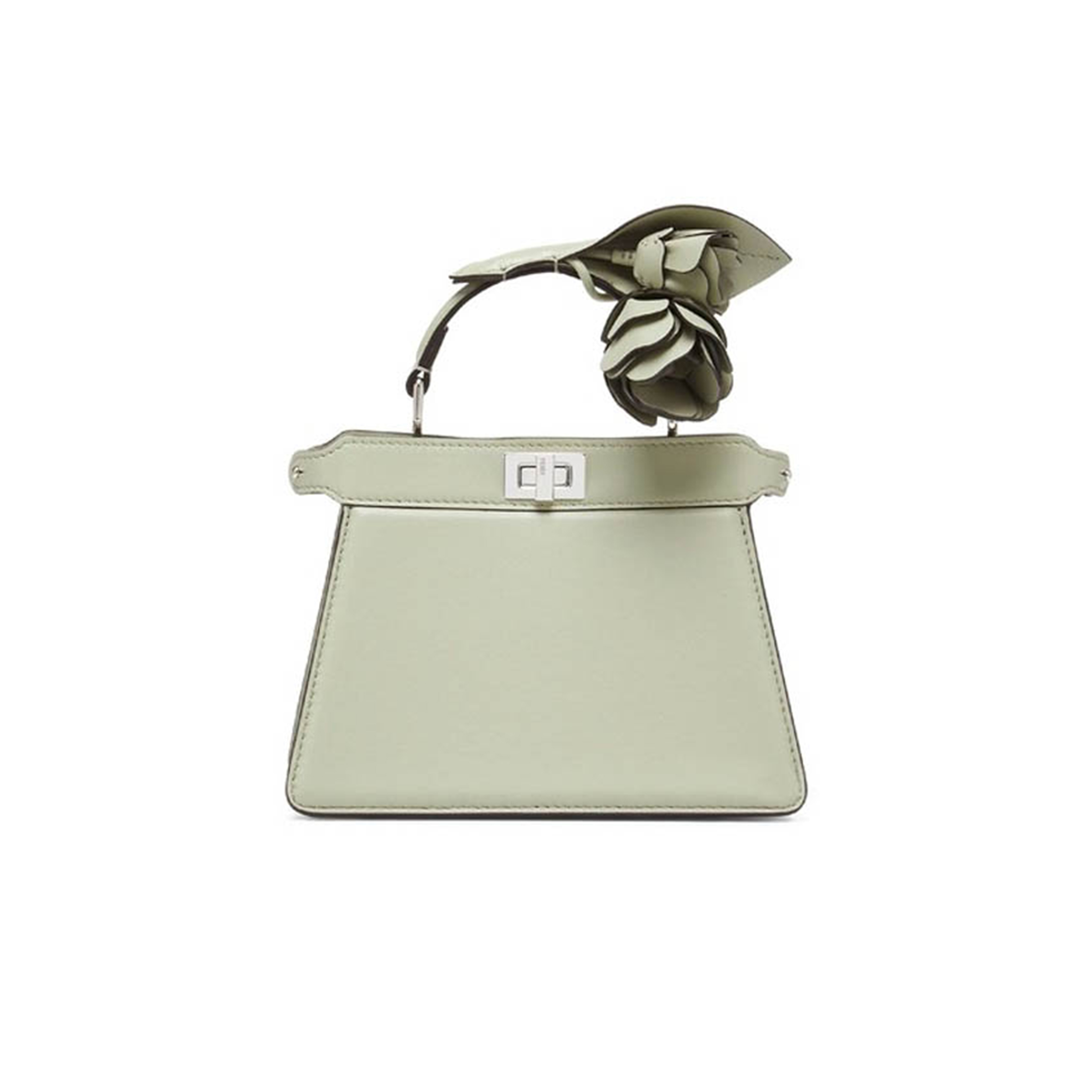 F**di peekaboo i see u satchel green tea 8bn335anszf1k3i (20*15*10.5cm)